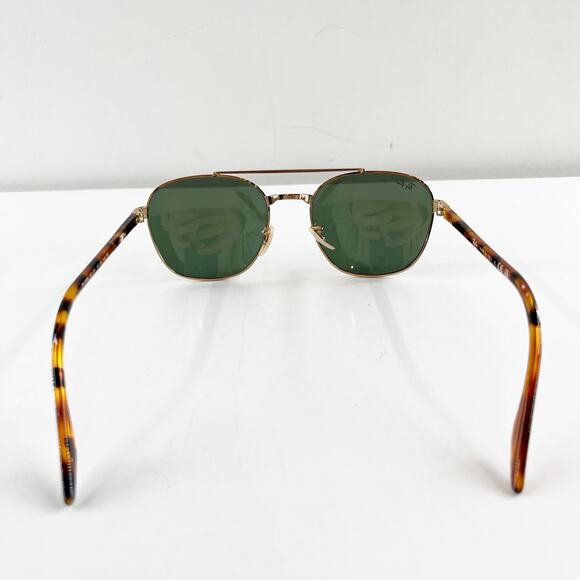 Ray Ban Classic Double Bridge Aviator Sunglasses Gold Tortoise - Picture 6 of 7
